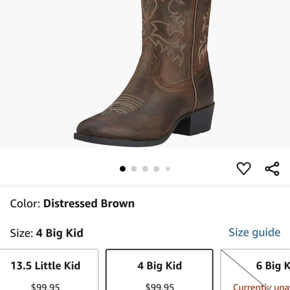 Ariat Kids' Distressed Brown Western Boots